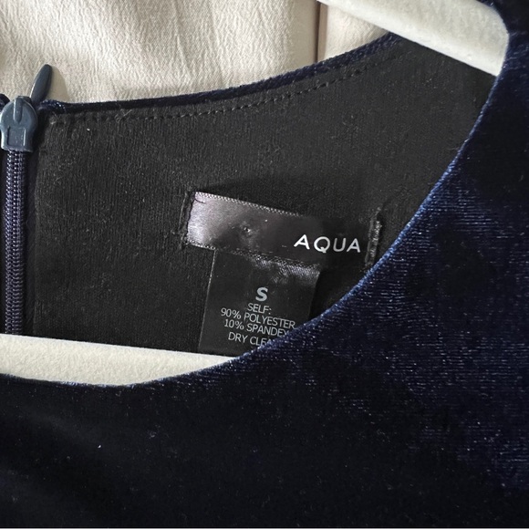 Navy Retro Boho Bell Sleeve Velvet Cocktail Dress Short Mini Whimsigoth Size S - Picture 5 of 6